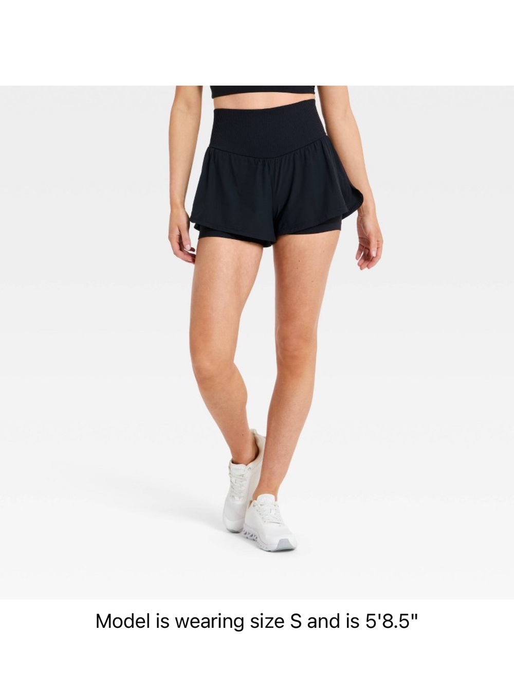 NWT joylab Women's High-Waist Layered Shorts 2.5”. Compression waist size S